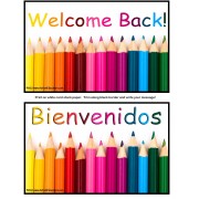 FREE Back To School Welcome Postcards